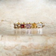 Kolczyki z Kwadratowym Ametystem Gold (id: 1857)