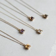 Naszyjnik z Kwadratowym Cytrynem Gold (id: 1842)