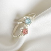 Tradycyjny Pierścionek W Stylu Retro Z Kwarcem Truskawkowym Silver (id: 2049)