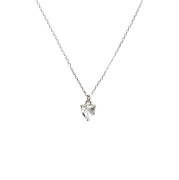 Naszyjnik Serce z Topazem Białym Silver (id: 2082)