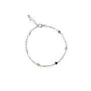 Bransoletka z Sześcioma Kamieniami Silver (id: 2130)