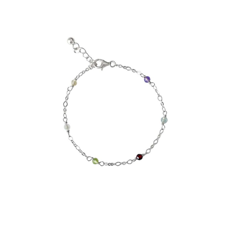 Bransoletka z Sześcioma Kamieniami Silver (id: 2130)