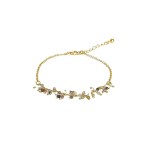  Bransoletka z Wiszącymi Turmalinami Gold  