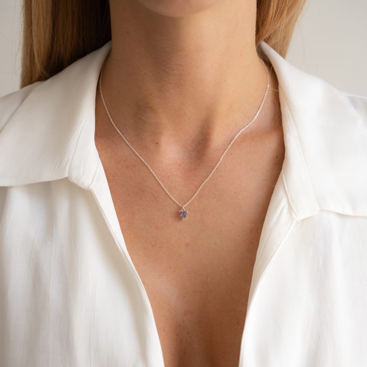 Naszyjnik z ametystem