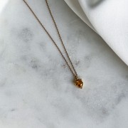 Naszyjnik Serce z Cytrynem Gold (id: 2077)