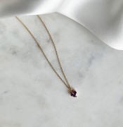 Naszyjnik Serce z Ametystem Gold (id: 2079)