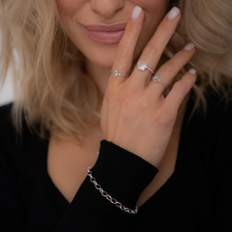 Bransoletka Splot Sieczka Silver