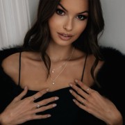 aszyjnik Mini Gwiazdka z Topazem Silver