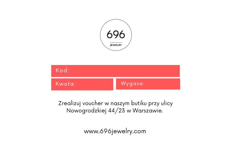 Karta podarunkowa 696 na bransoletkę permanentną