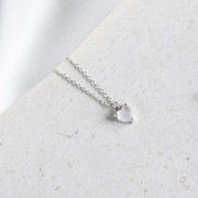 Naszyjnik Serce z Kamieniem Księżycowym Silver (id: 2321)