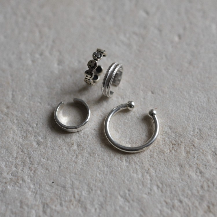 Nausznica Smile Silver