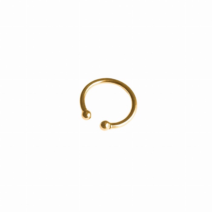 Nausznica z Kulkami Gold