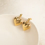 Kolczyki Heart Gold