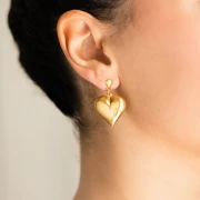 Kolczyki Heart Gold