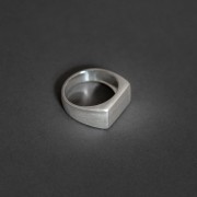 Sygnet Prostokąt Basic Silver