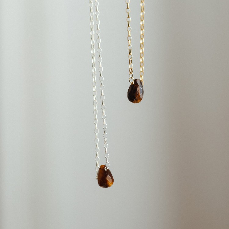 Naszyjnik z Tygrysim Okiem Silver