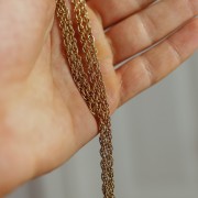 Łańcuszek z Potrójnym Splotem Gold
