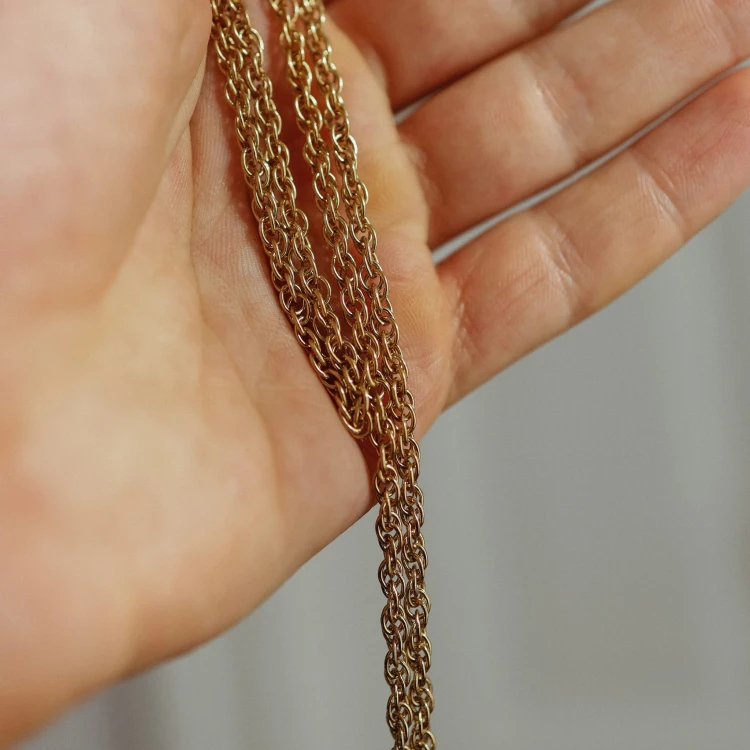 Łańcuszek z Potrójnym Splotem Gold