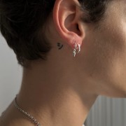 Kolczyk z Kulkami Silver