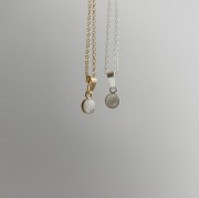 Naszyjnik Kamień Księżycowy Płaski 6mm