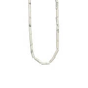 Naszyjnik Rurka Howlit Biały