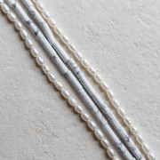 Naszyjnik Rurka Howlit Biały