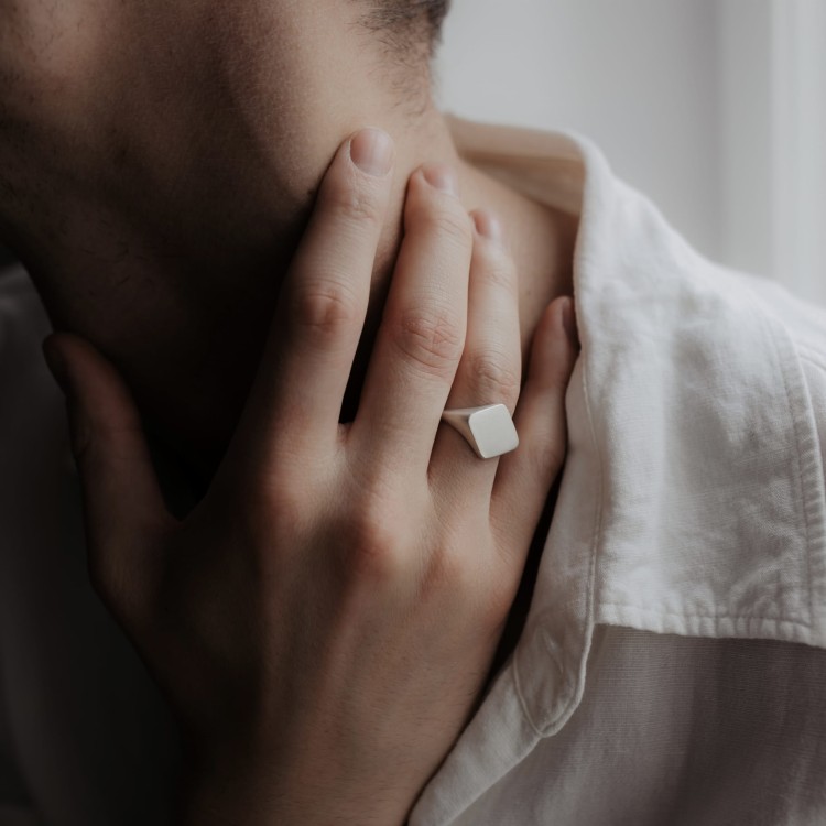 Sygnet Romb Basic Silver