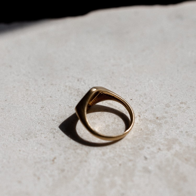 Sygnet Romb Basic Gold