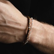 Bransoletka Oponka Tygrysie Oko Silver