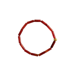 Bransoletka Rurka Karneol Gold