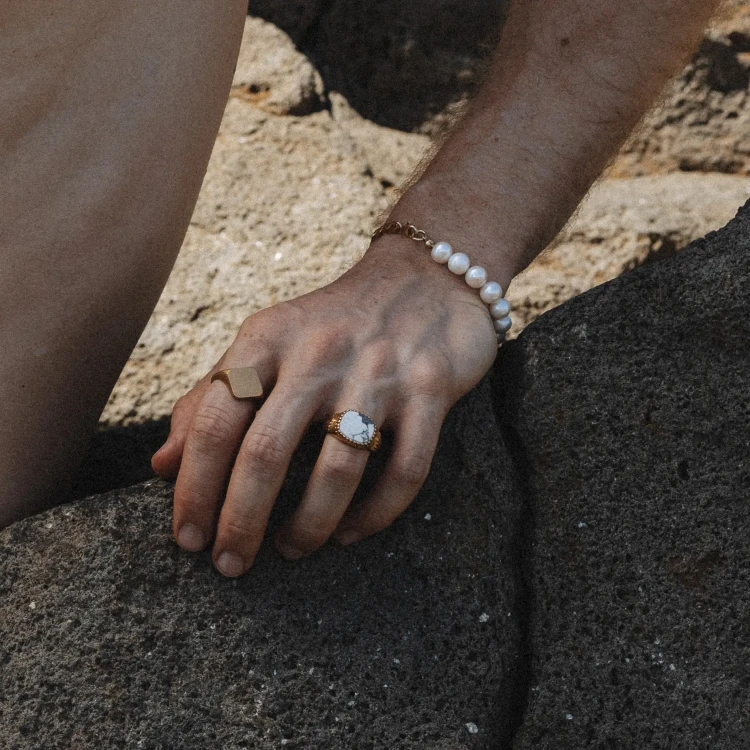 Sygnet Romb Basic Gold