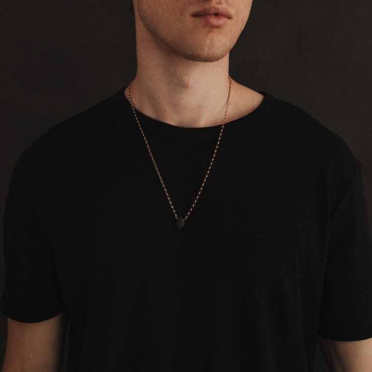 Naszyjnik z Czarnym Turmalinem Łezka Gold