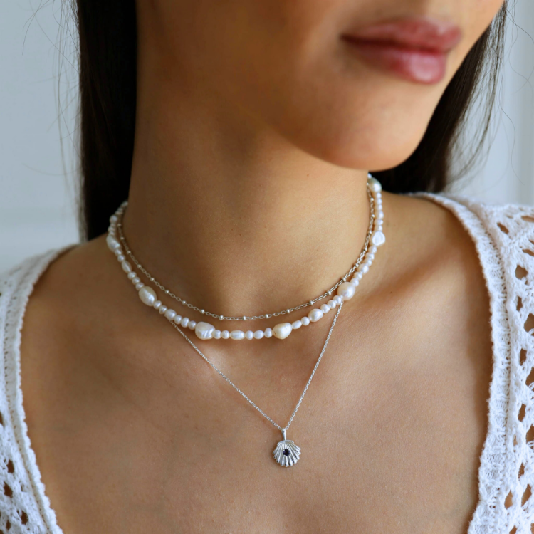 Naszyjnik Muszelka z Iolitem Silver (id: 2763)