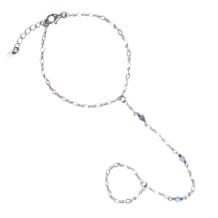 Bransoletka z Pierścionkiem z Akwamarynem Silver (id: 2864)