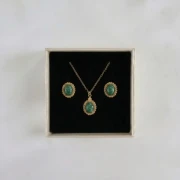 Zestaw Gold Vintage z Awenturynem.webp