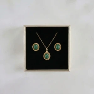 Zestaw Gold Vintage z Awenturynem.webp