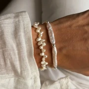 Bransoletka z Długimi Perłami Barokowymi