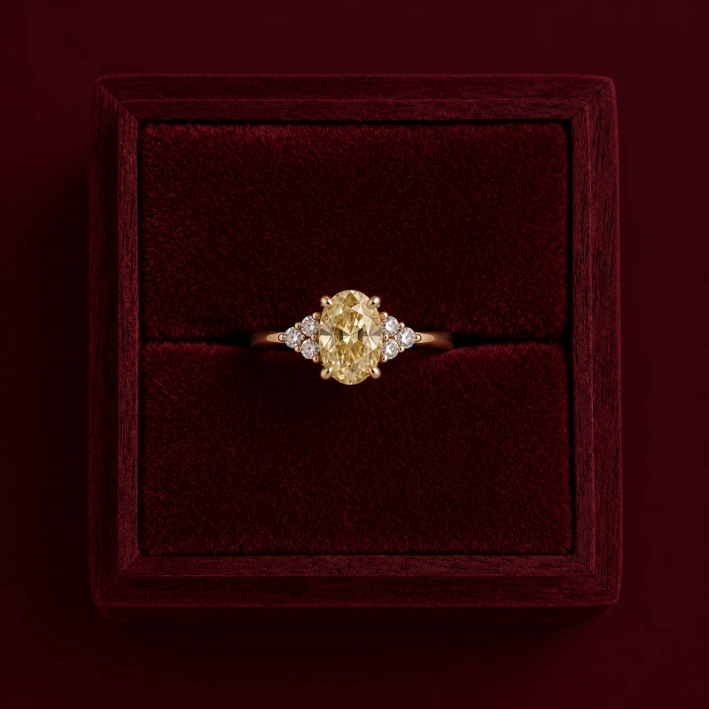 Żółty diament laboratoryjny 1 ct