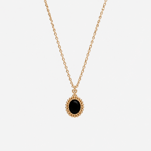 Naszyjnik w Stylu Vintage z Onyksem Gold (id: 2028)