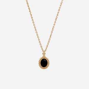 Naszyjnik Vintage z Onyksem Gold