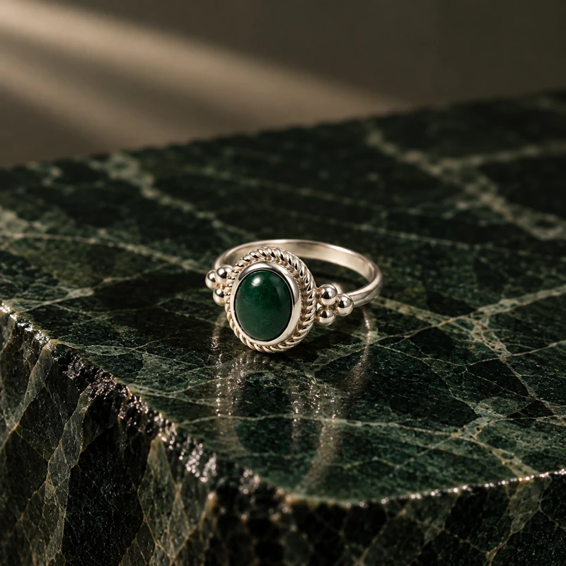 Pierścionek Royal z Awenturynem Silver (id: 2325)