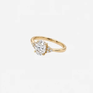 Złoty Pierścionek z Dużym Diamentem Laboratoryjnym 0,8 ct