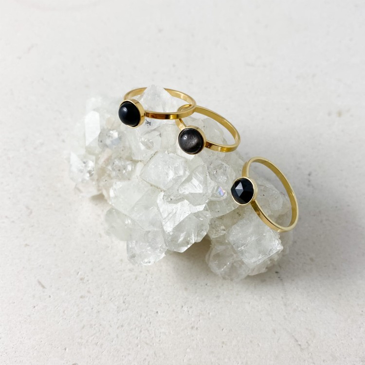 Onyks, obsydian, spinel