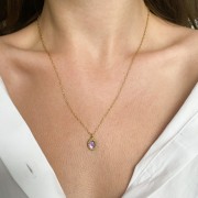 Naszyjnik z ametystem