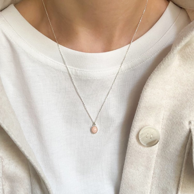 Opal na łańcuszku 50 cm
