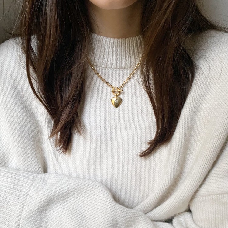 Serce na grubym łańcuchu