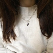 Serce na grubym łańcuchu