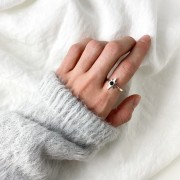 Pierścionek  z onyksem