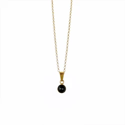 Naszyjnik ze Spinelem 6 mm Gold