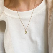 Naszyjnik z agatem miętowym